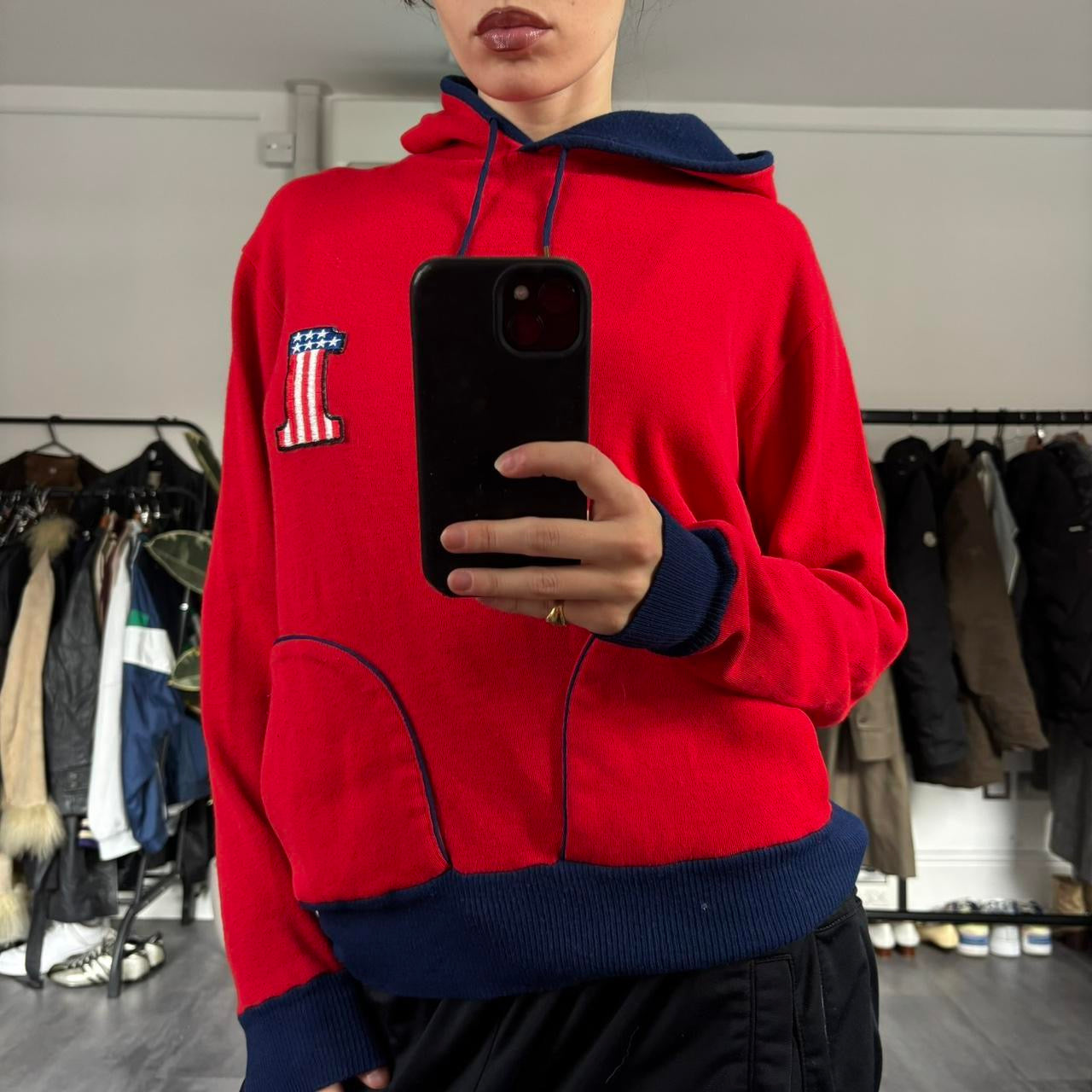 Vintage USA Ski Hoodie