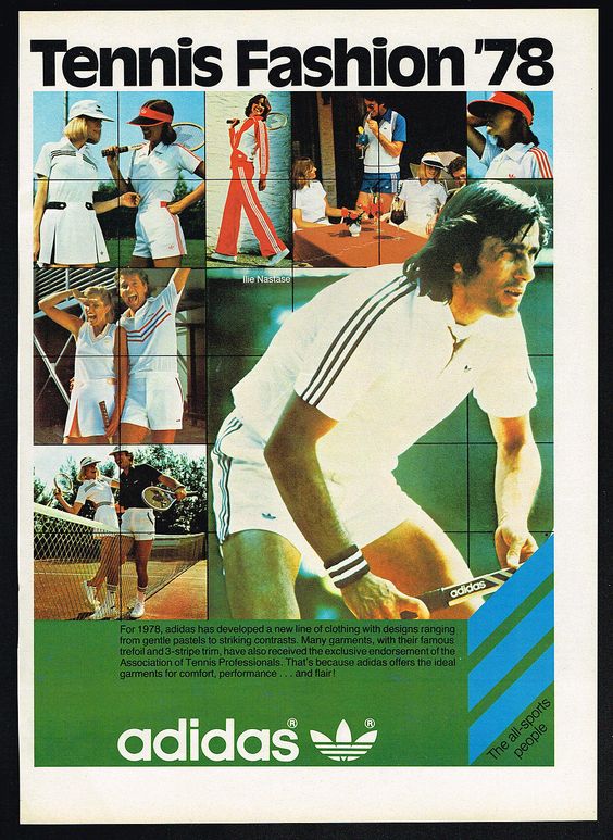The Evolution of Tennis Wear: How 70s and 80s Tennis Ads Shaped Global Style
