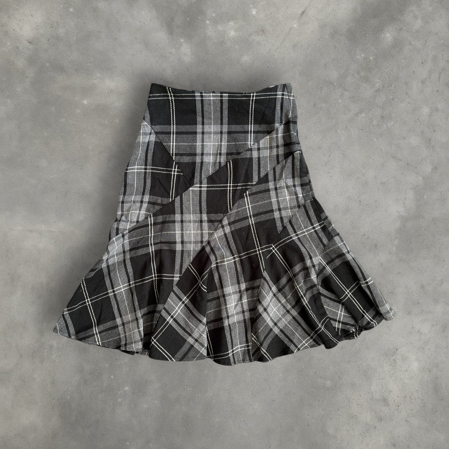 Vintage Tartan Midi Skirt
