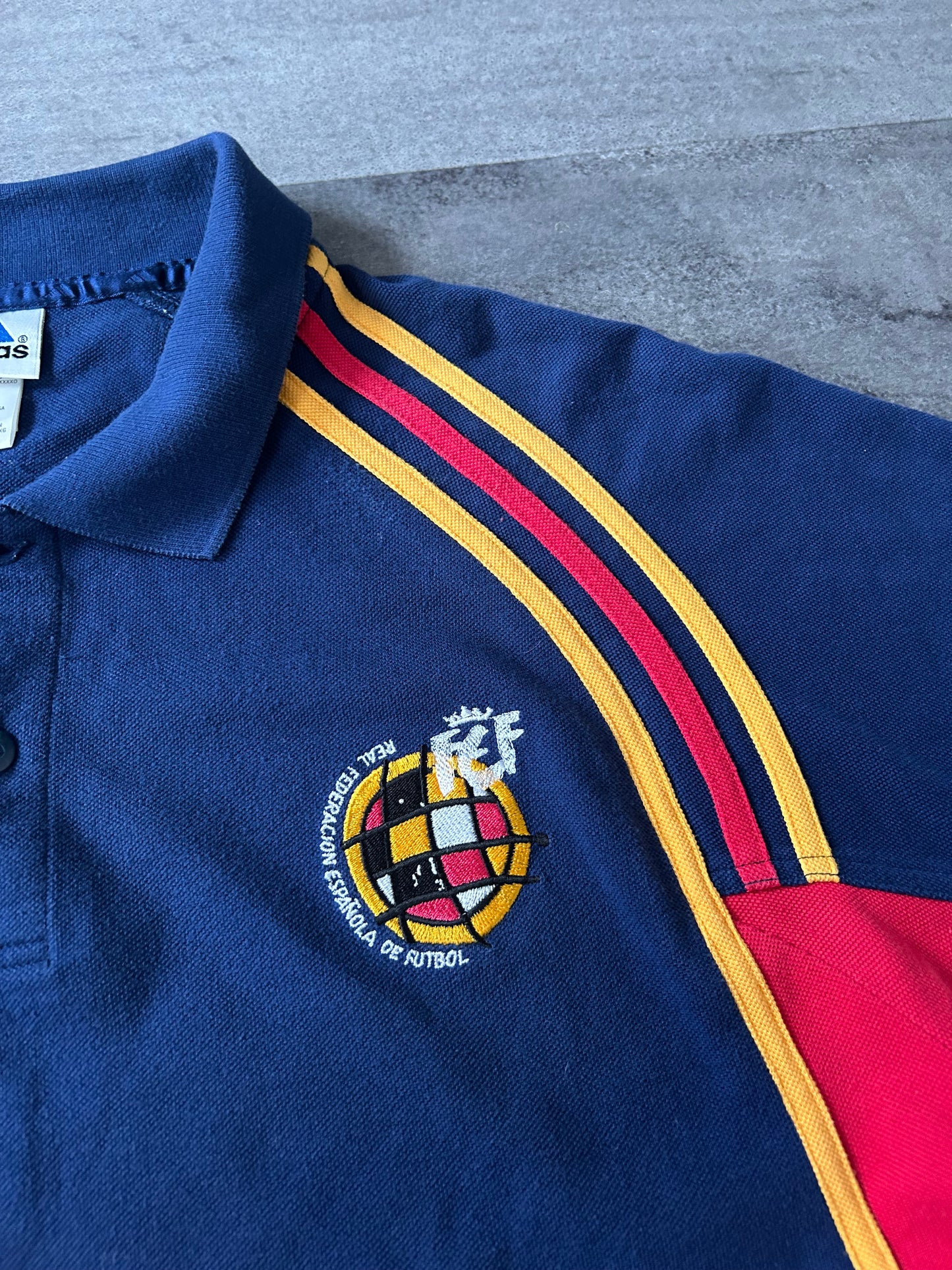 90s Spain Adidas Football Polo